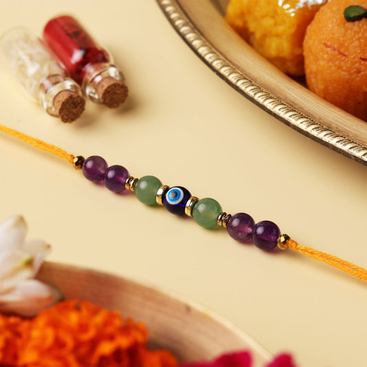 Evil Eye Natural Stone Rakhi