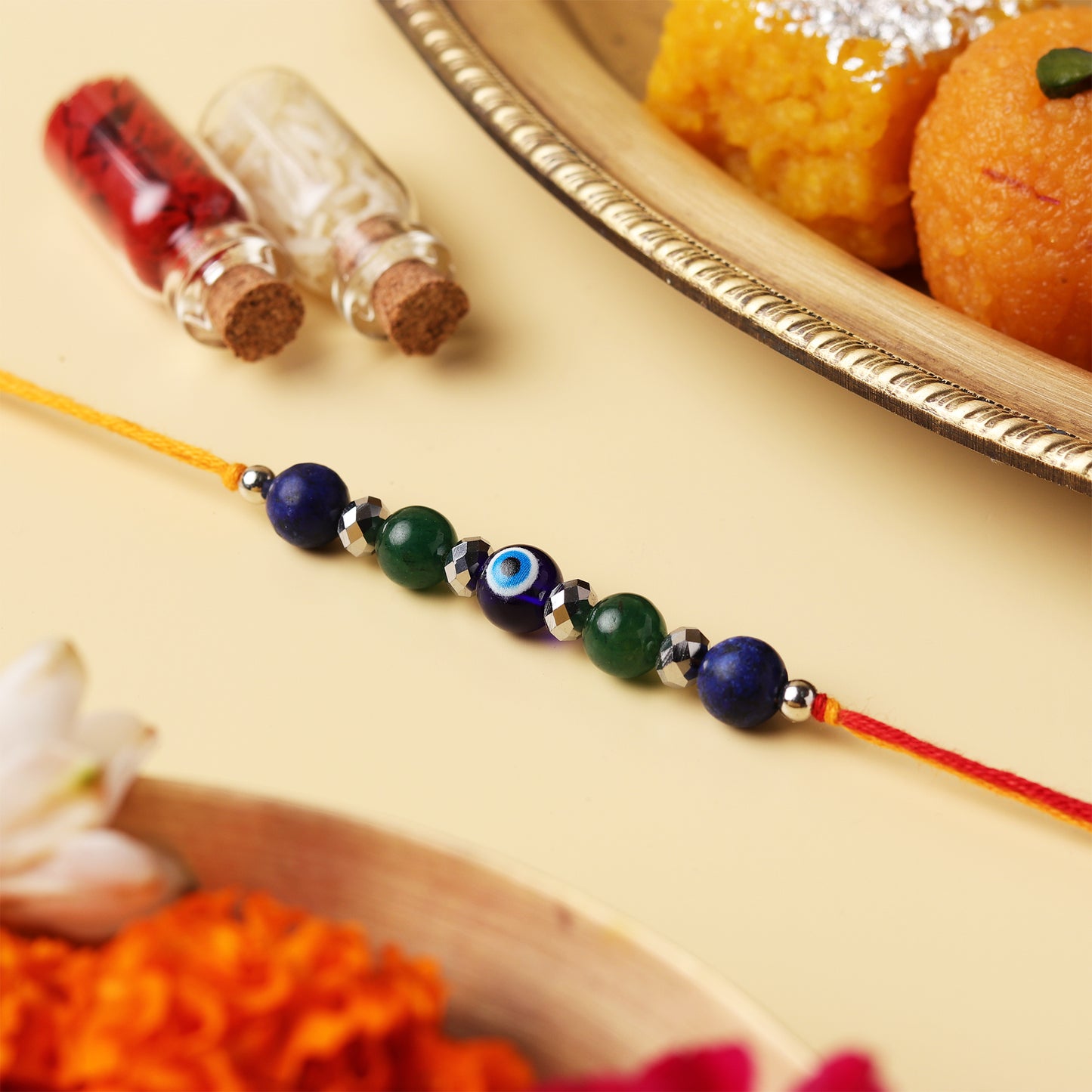 Evil Eye Natural Stone Rakhi