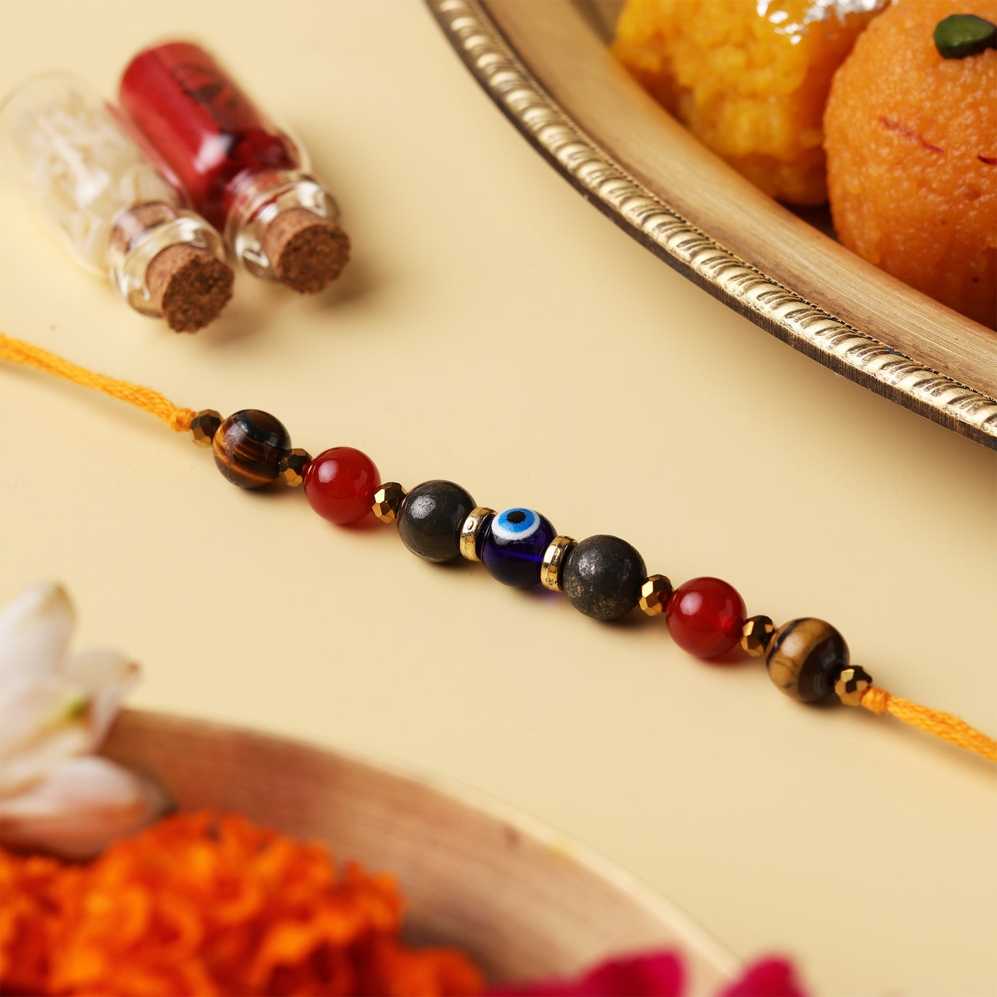 Evil Eye Natural Stone Rakhi