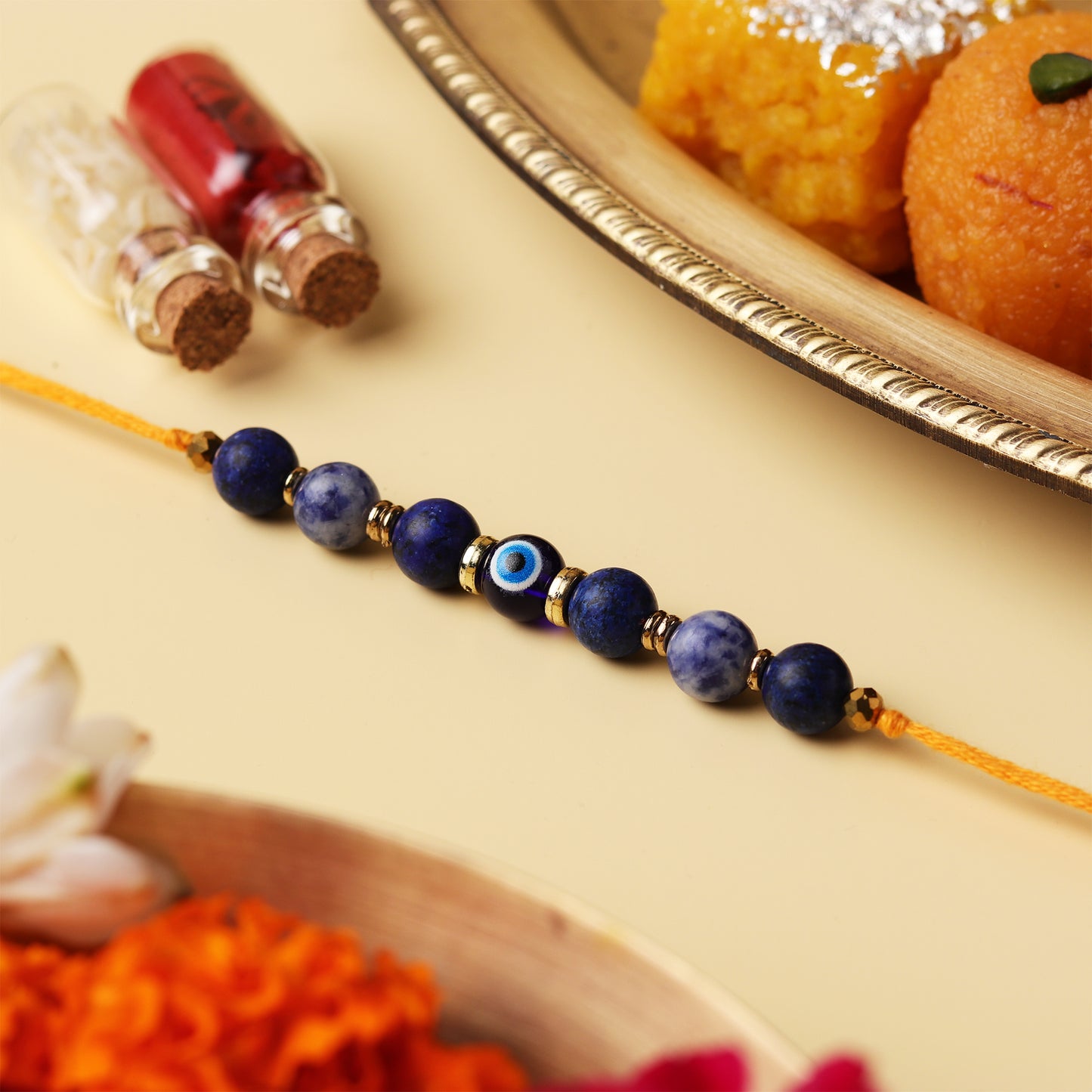Evil Eye Natural Stone Rakhi