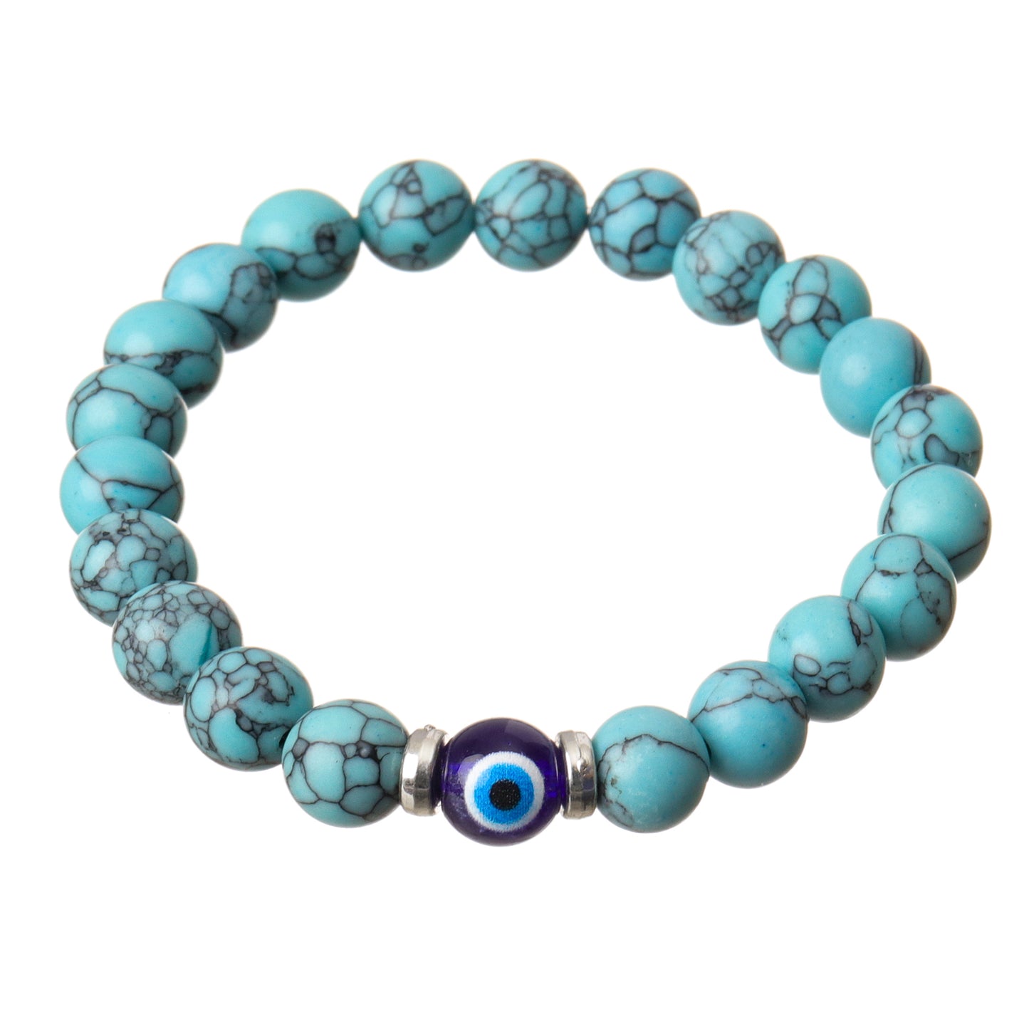 Evil Eye & Firoza Natural Stone Bracelet