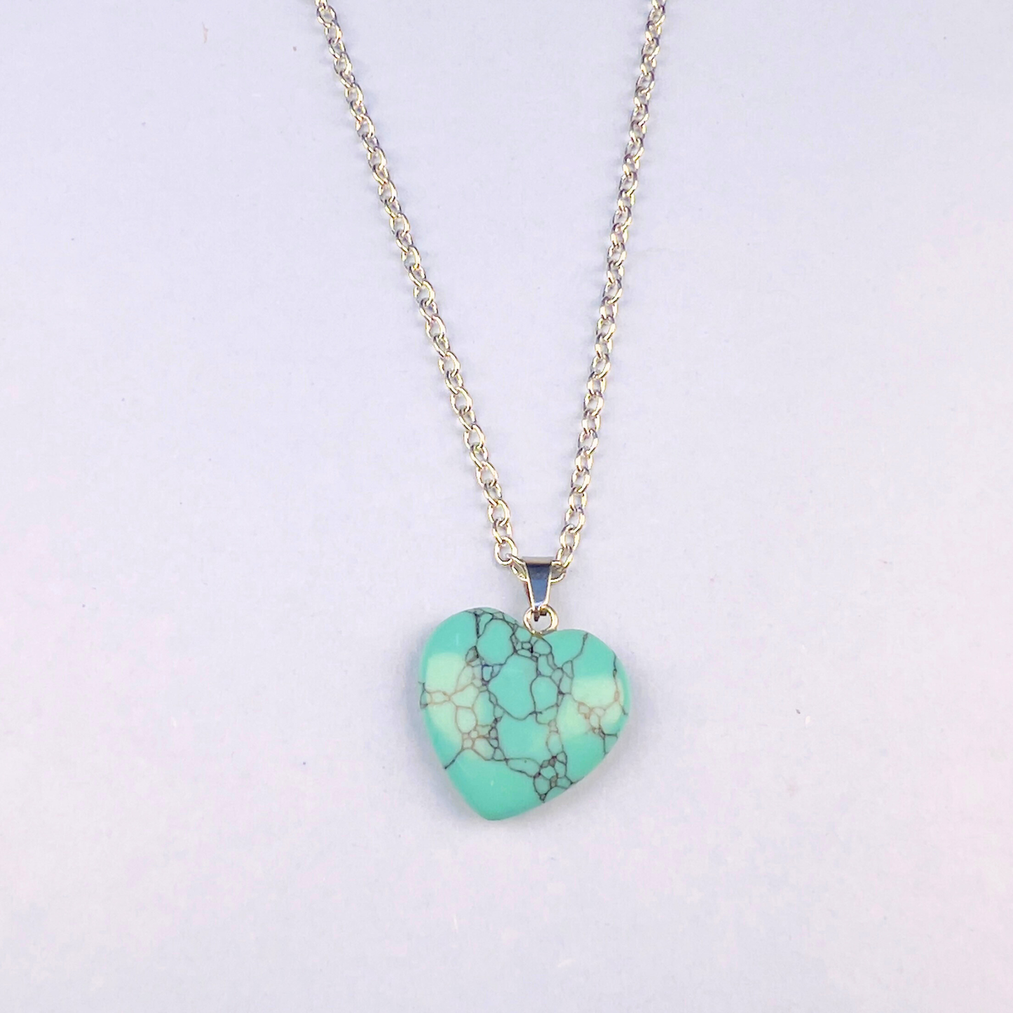Firoza Heart Pendant Necklace