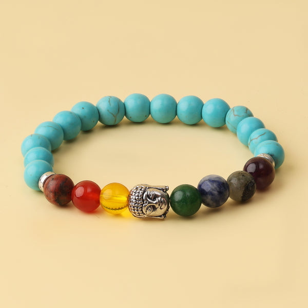 Firoza 7 Chakra Natural Stone Bracelet