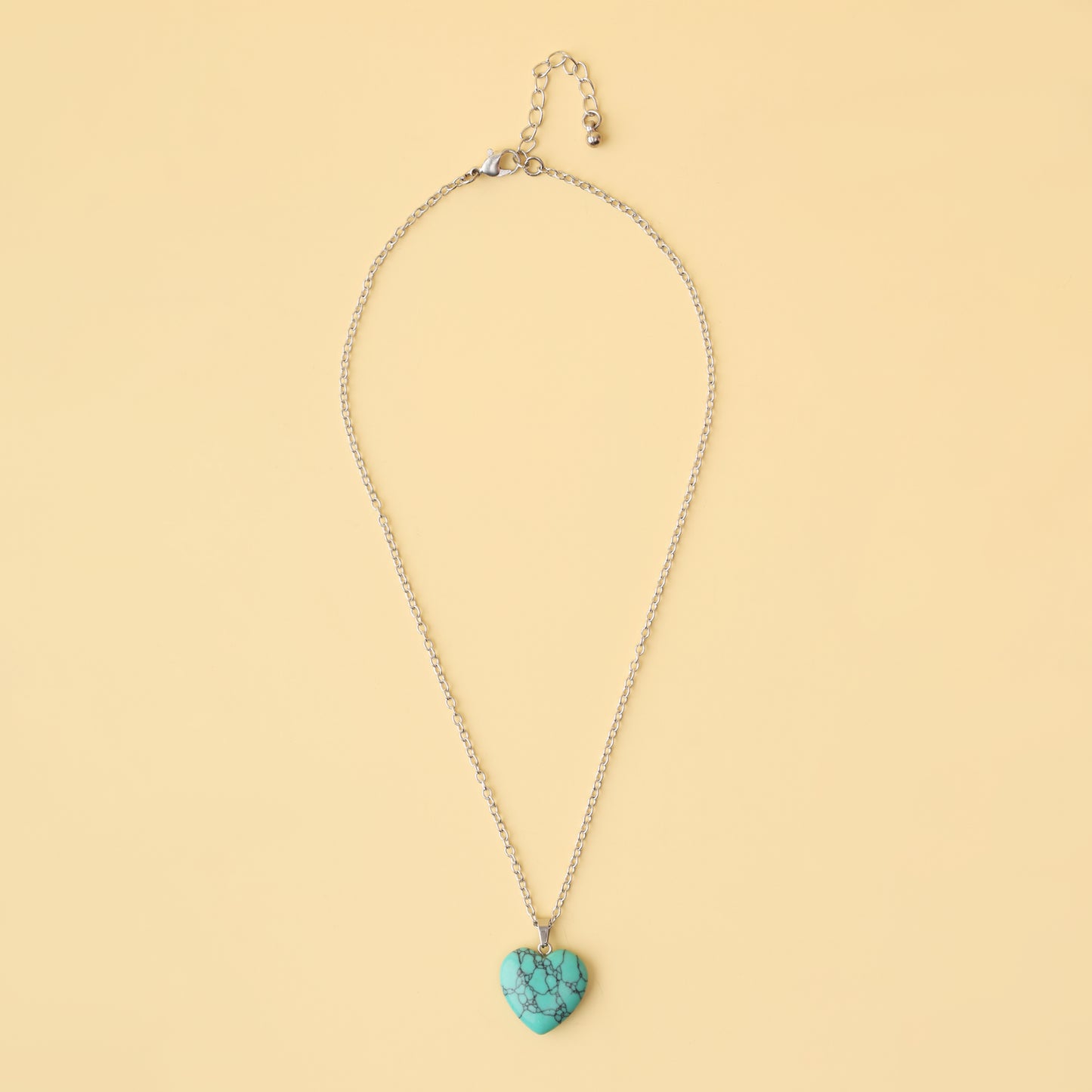 Firoza Heart Pendant Necklace