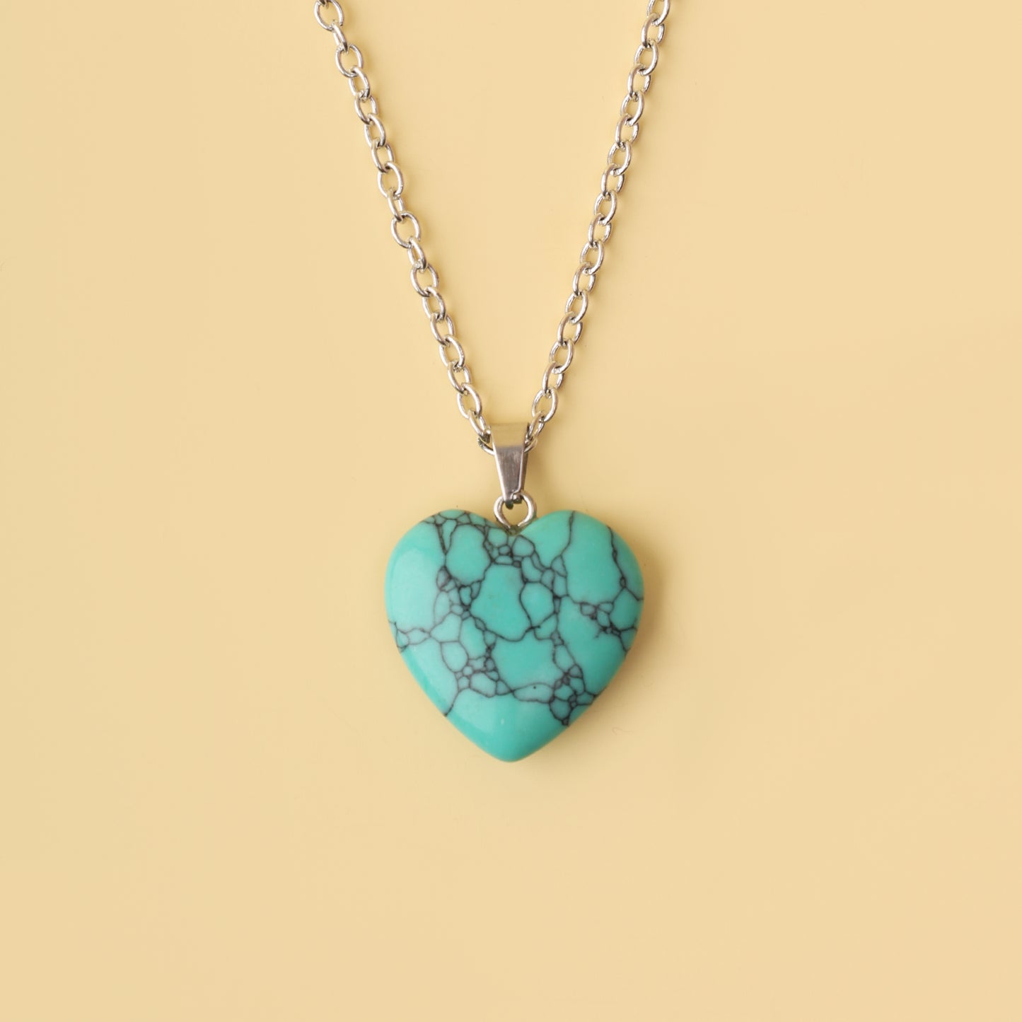 Firoza Heart Pendant Necklace