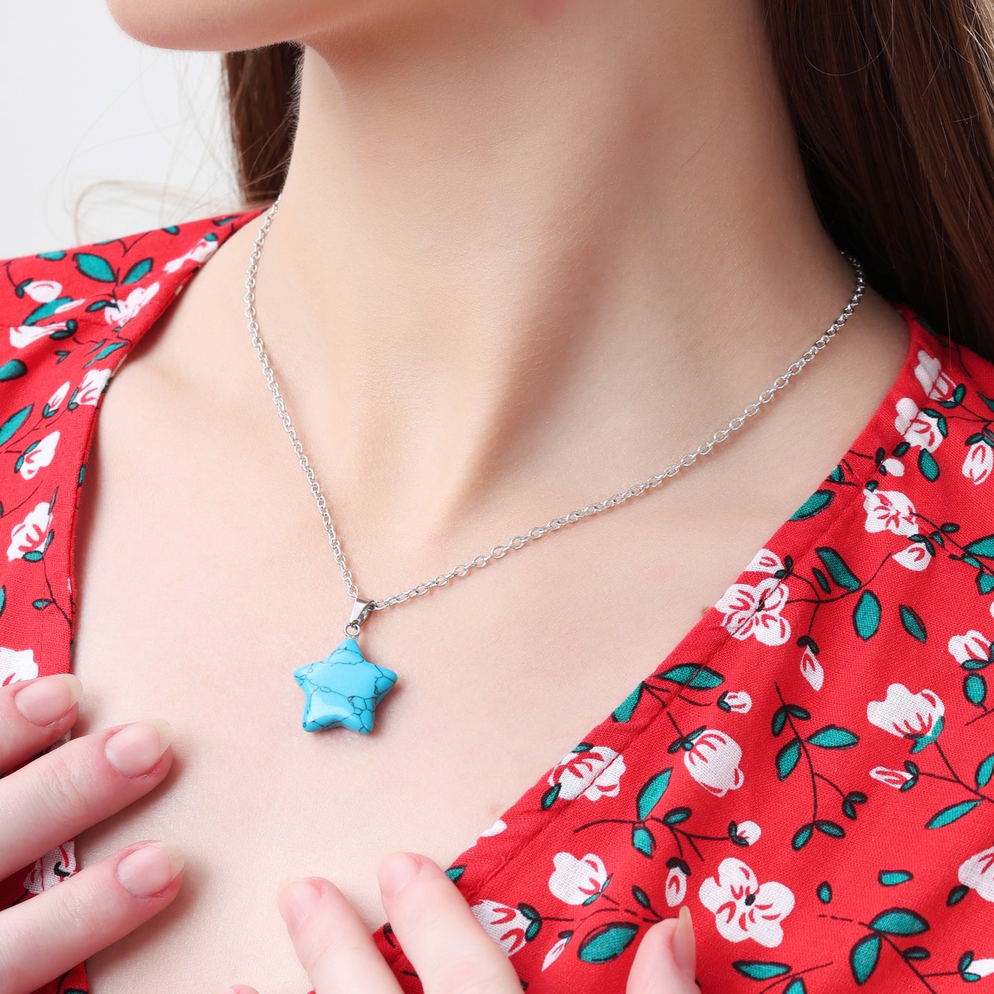 Firoza Star Pendant Necklace