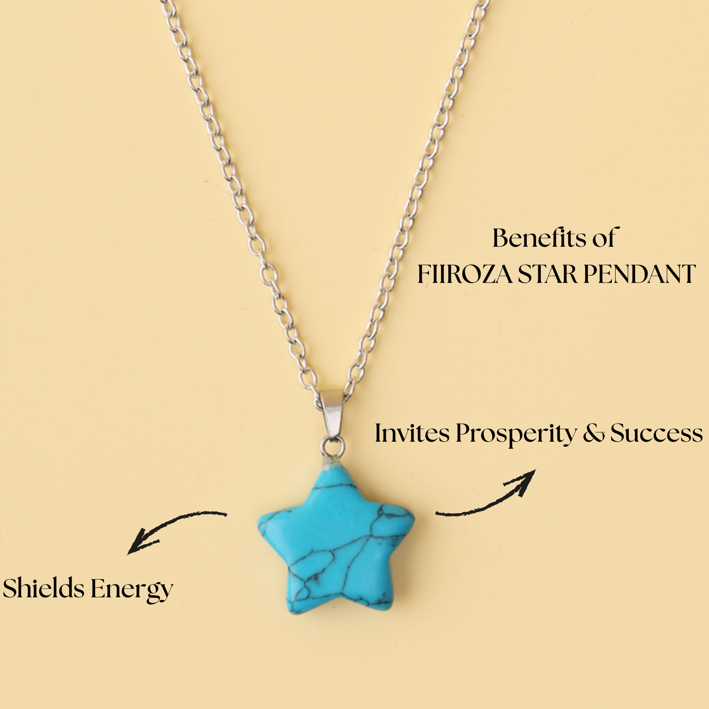 Firoza Star Pendant Necklace