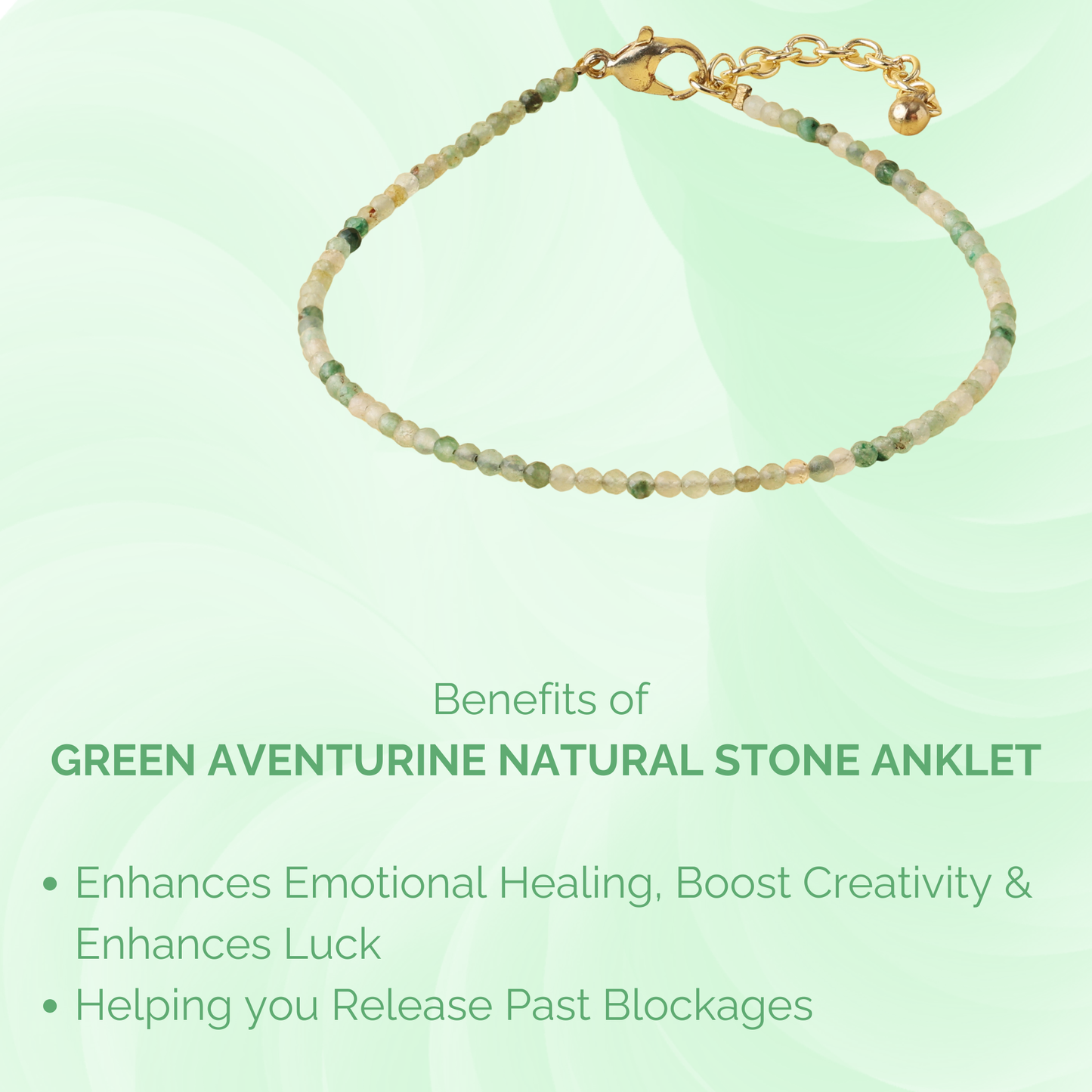 Green Aventurine Natural Stone Anklet