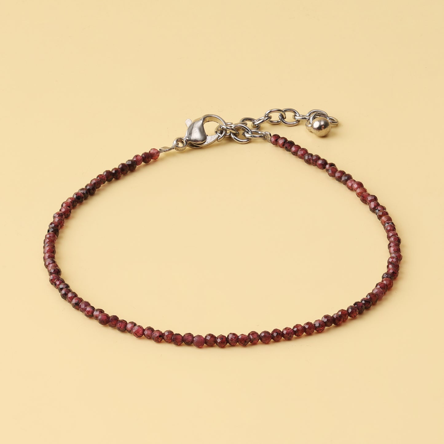 Garnet Natural Stone Anklet