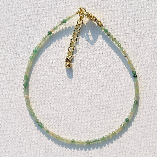Green Aventurine Natural Stone Anklet