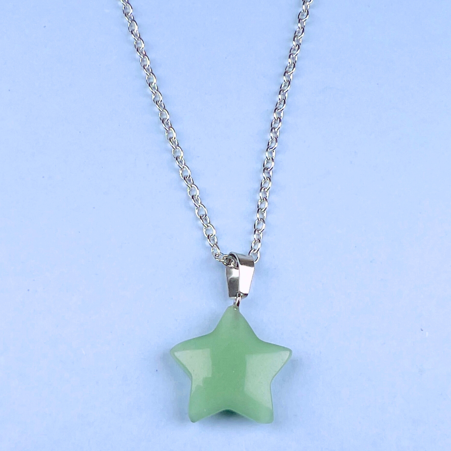 Green Aventurine Star Pendant Necklace