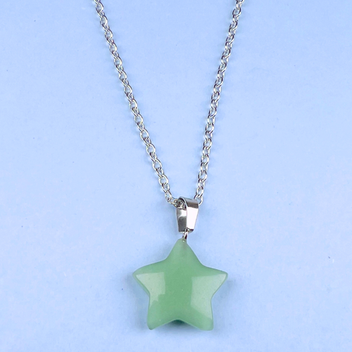 Green Aventurine Star Pendant Necklace