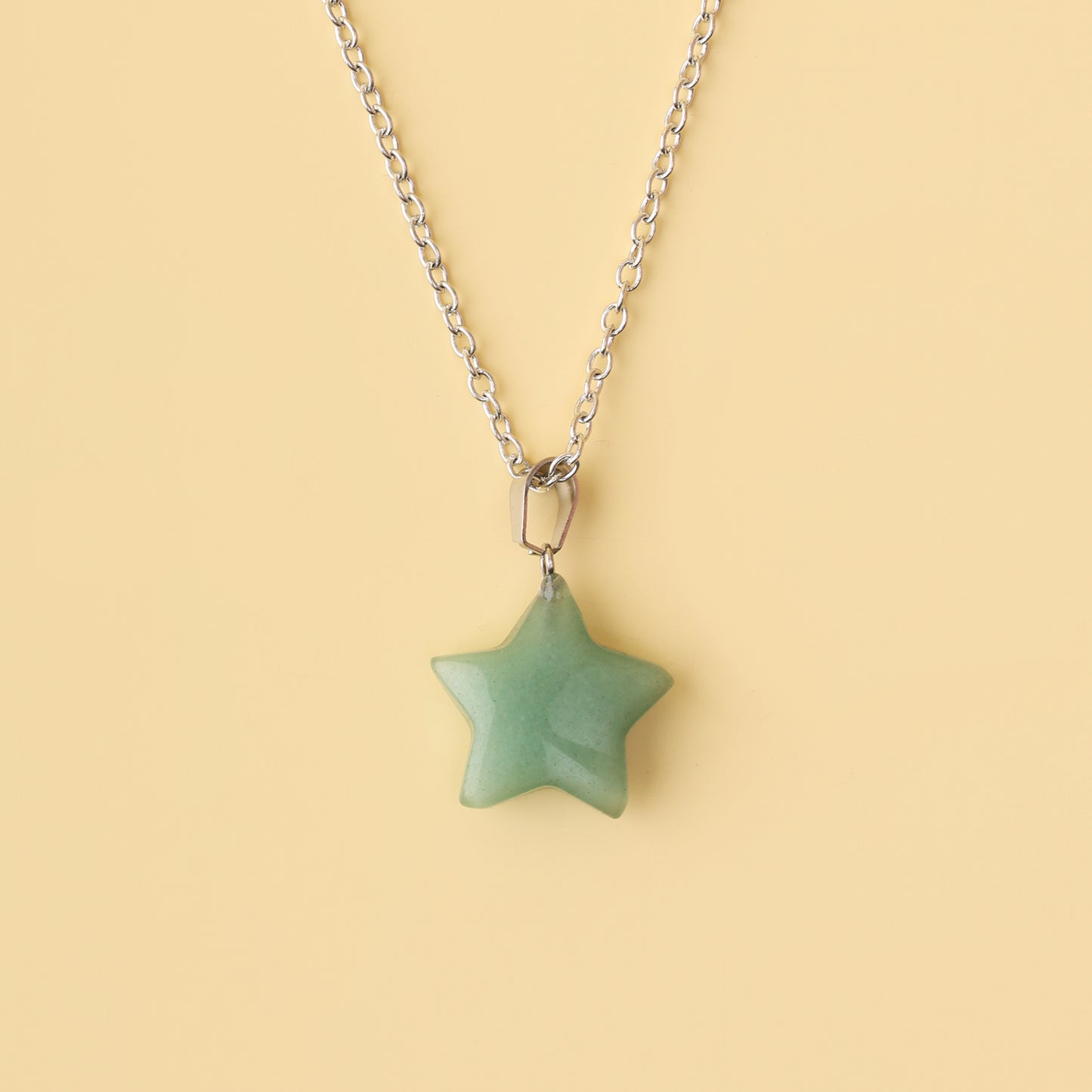 Green Aventurine Star Pendant Necklace