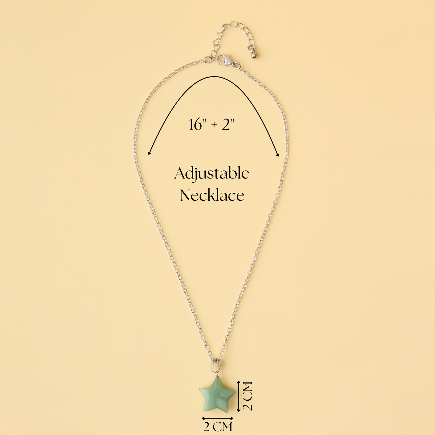 Green Aventurine Star Pendant Necklace