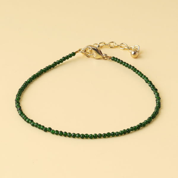 Green Jade Natural Stone Anklet