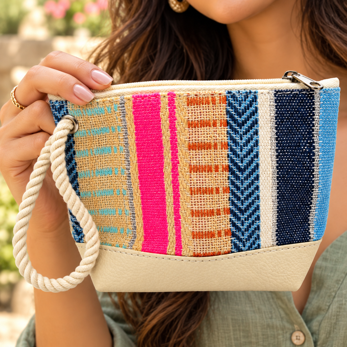 Handcrafted Wristlet Coin Pouch for Women
