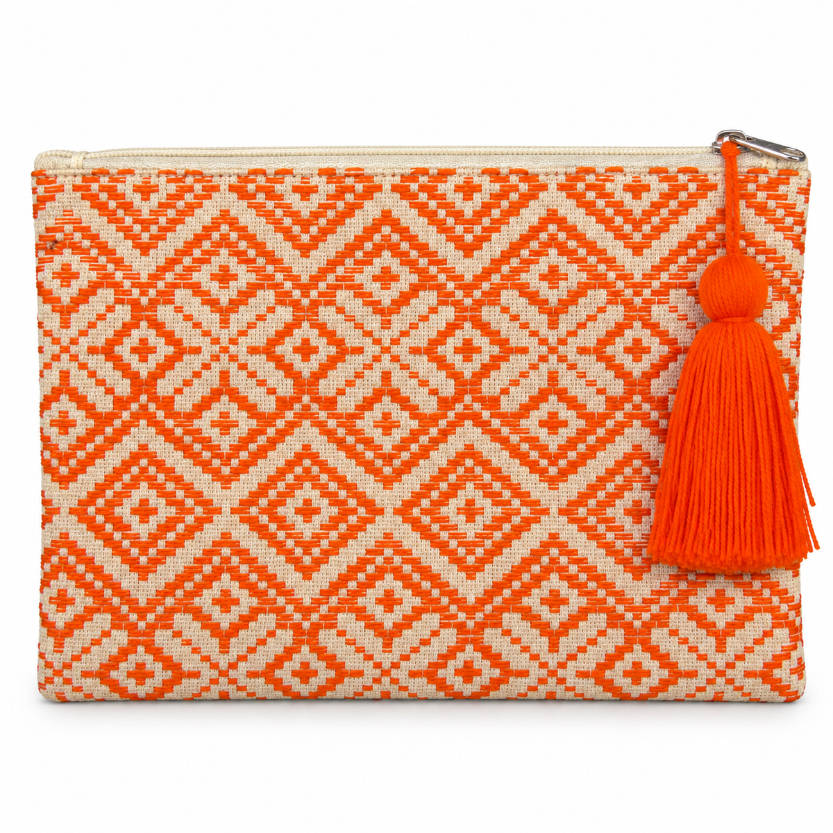 Handcrafted Zip Pouch with Tassel