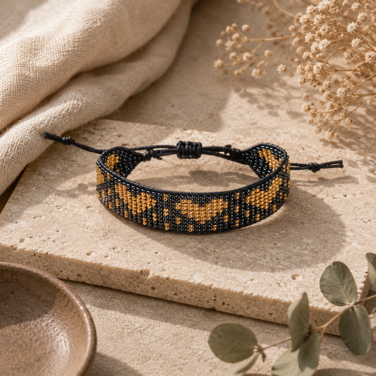 Infinity Hearts Beaded Bracelet