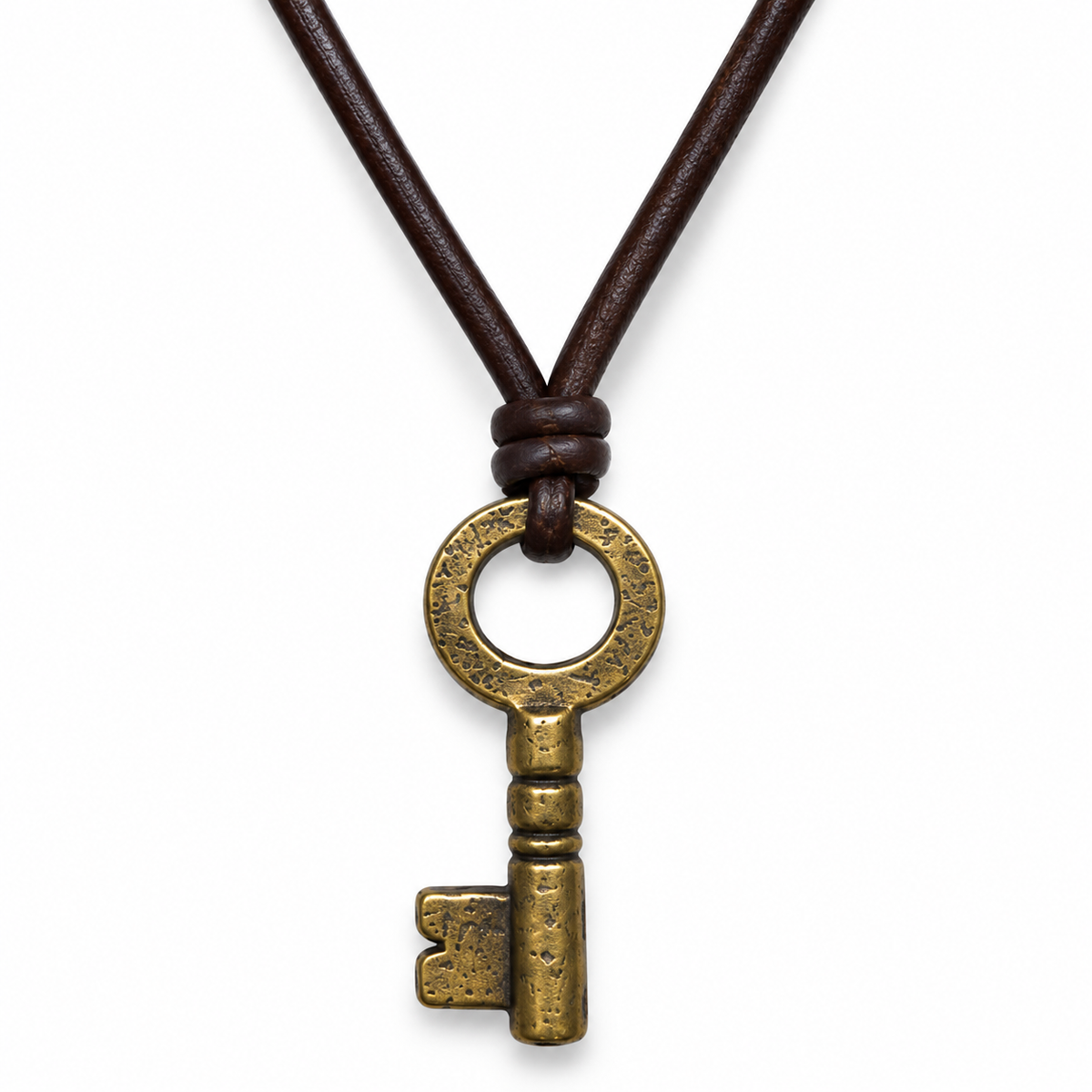 Key Leather Necklace for Men