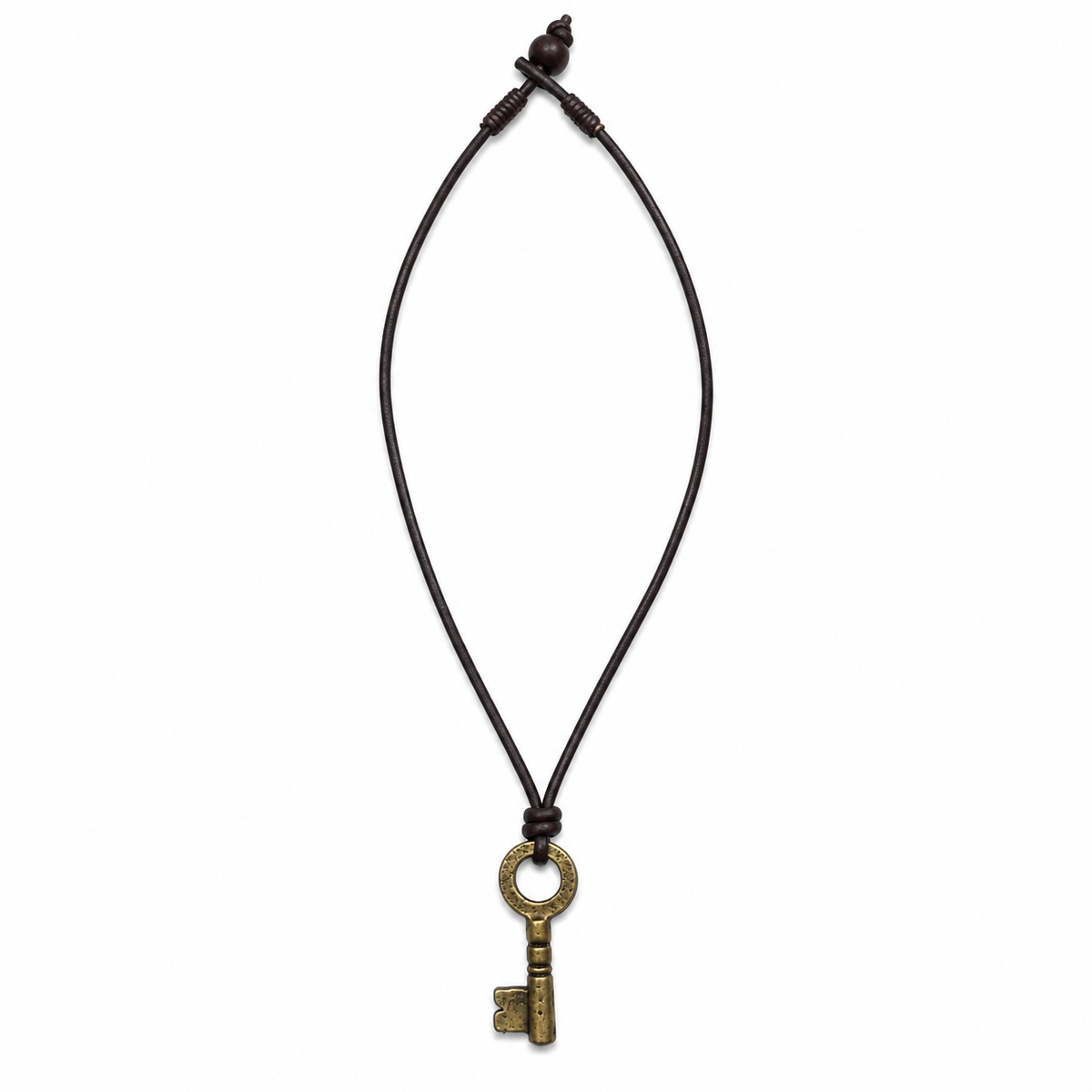 Key Leather Necklace for Men