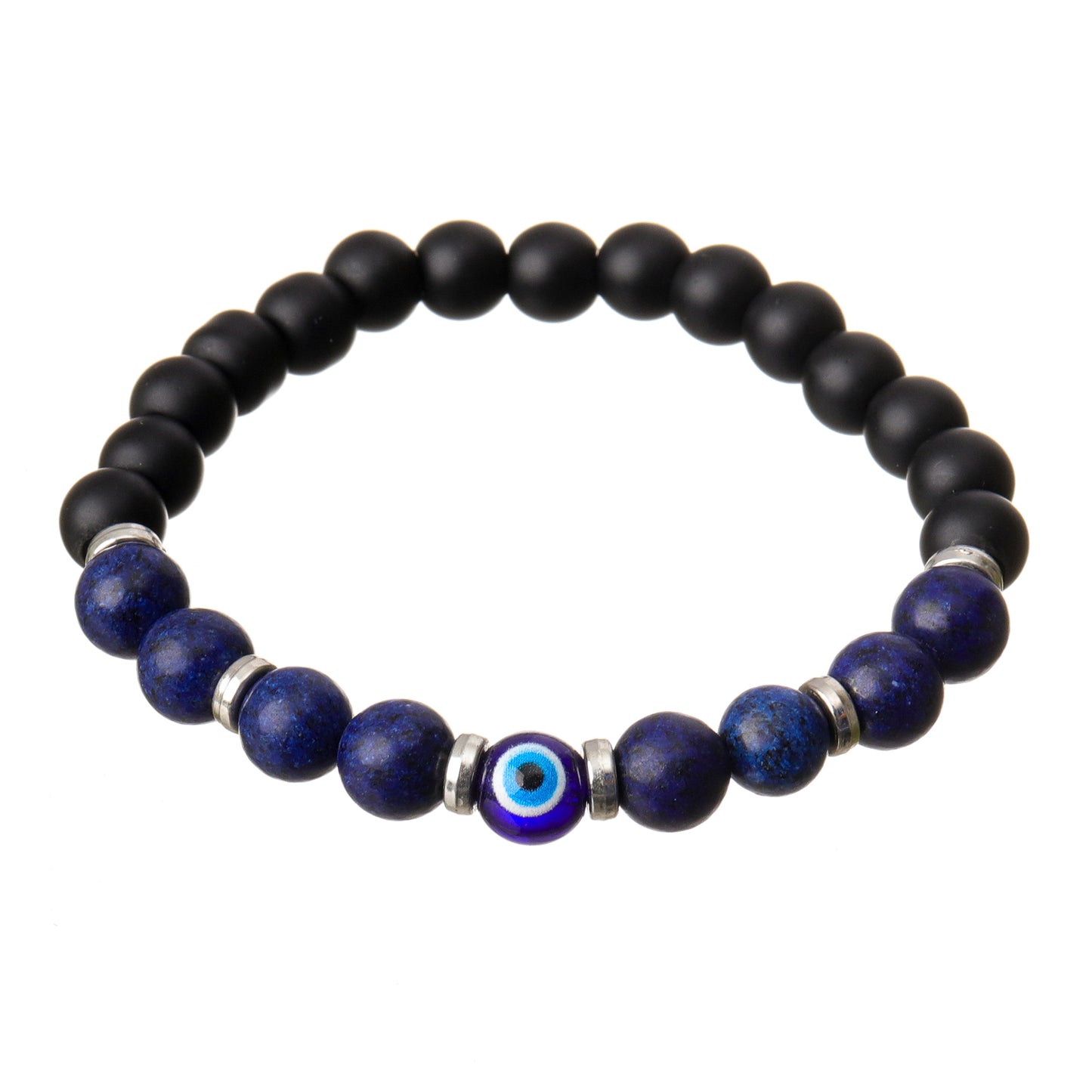 Lapis Lazuli Evil Eye Natural Stone Bracelet