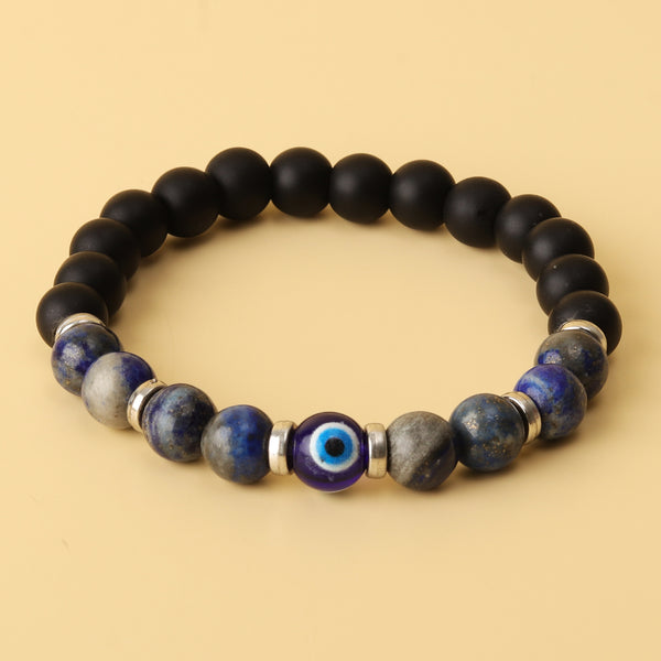 Lapis Lazuli Evil Eye Natural Stone Bracelet