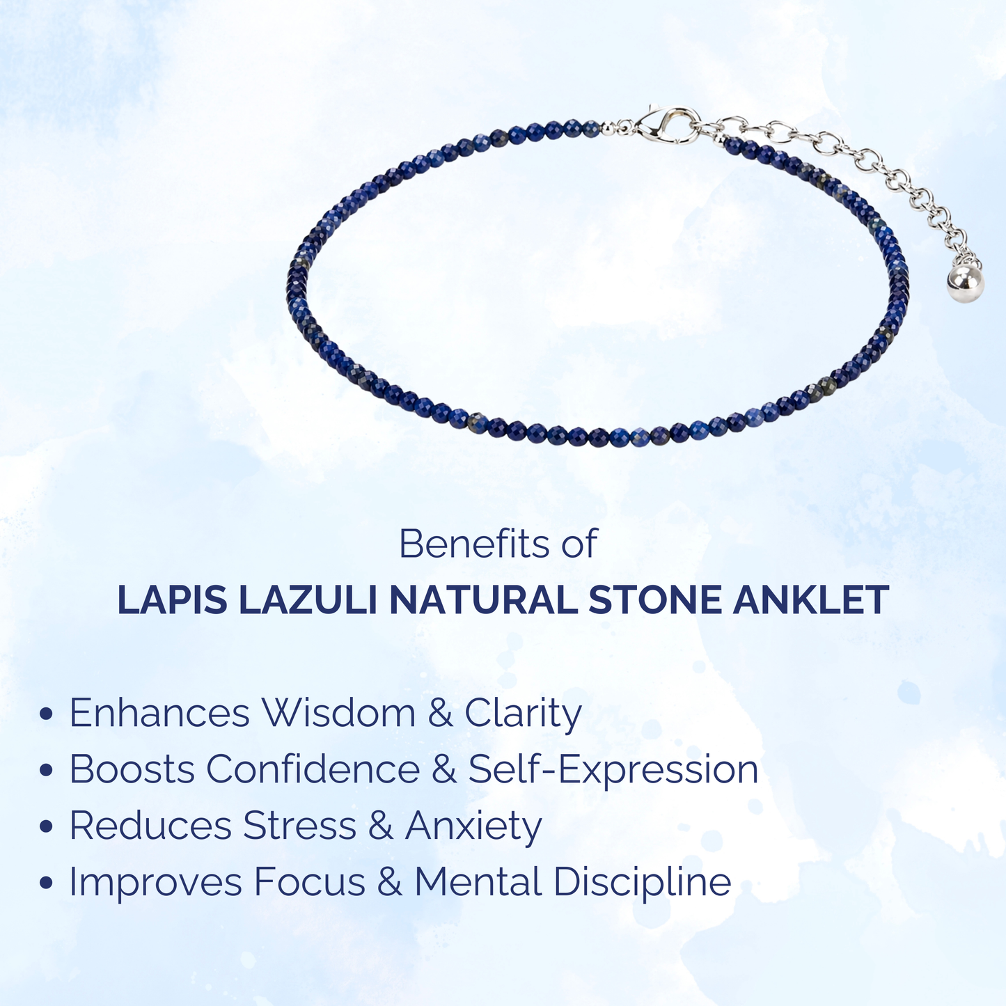 Lapis Lazuli Natural Stone Anklet