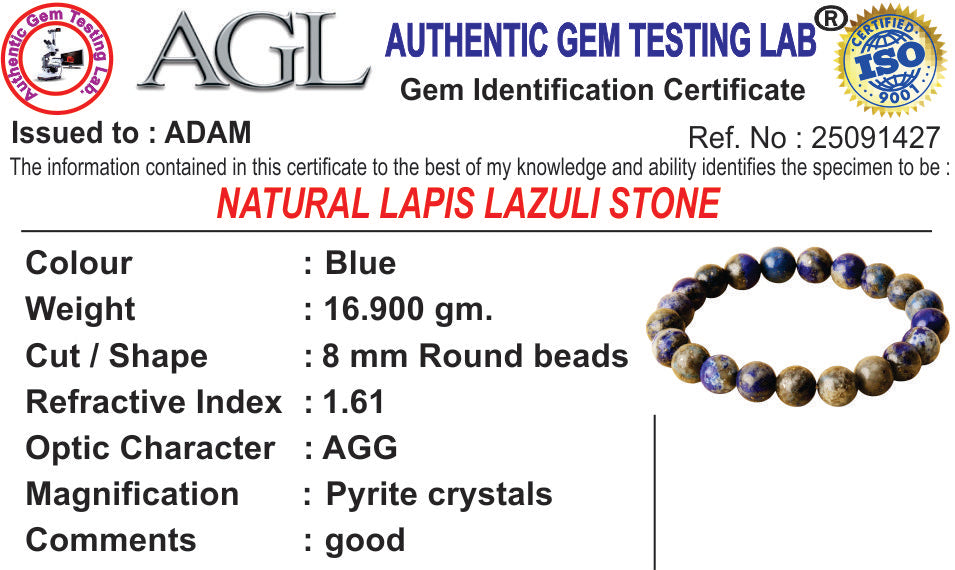 Lapis Lazuli Natural Stone Bracelet
