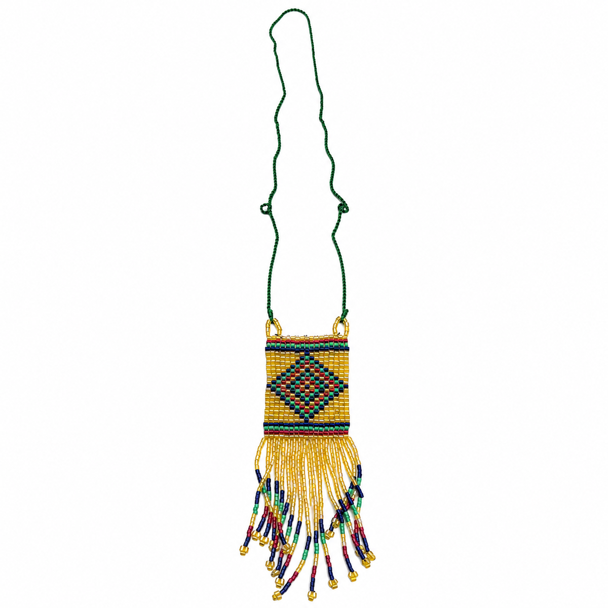 Long Beaded Fringe Necklace for Women