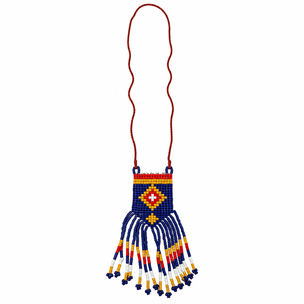 Long Beaded Fringe Necklace for Women