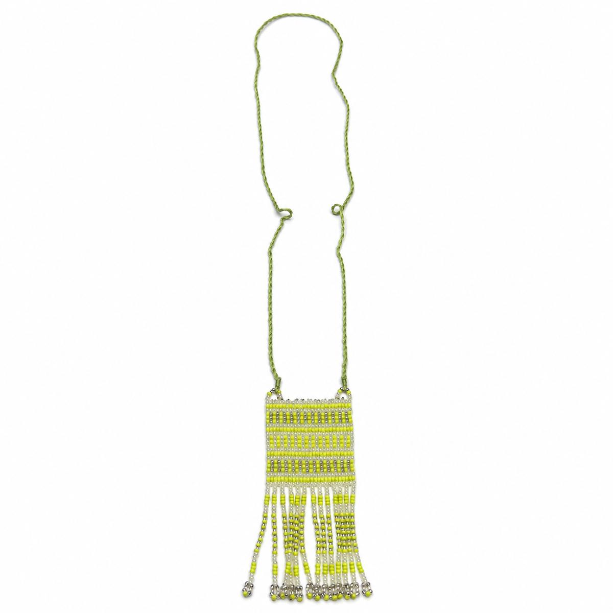 Long Beaded Fringe Necklace for Women