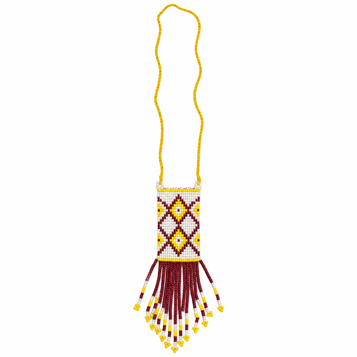 Long Beaded Fringe Necklace for Women