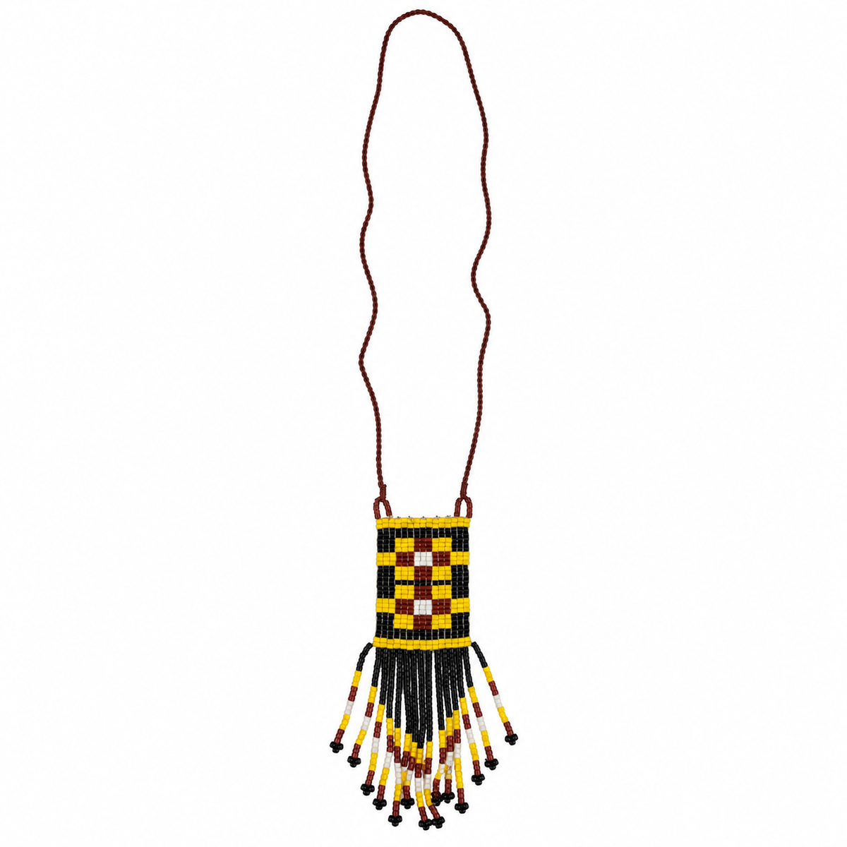 Long Beaded Fringe Necklace for Women