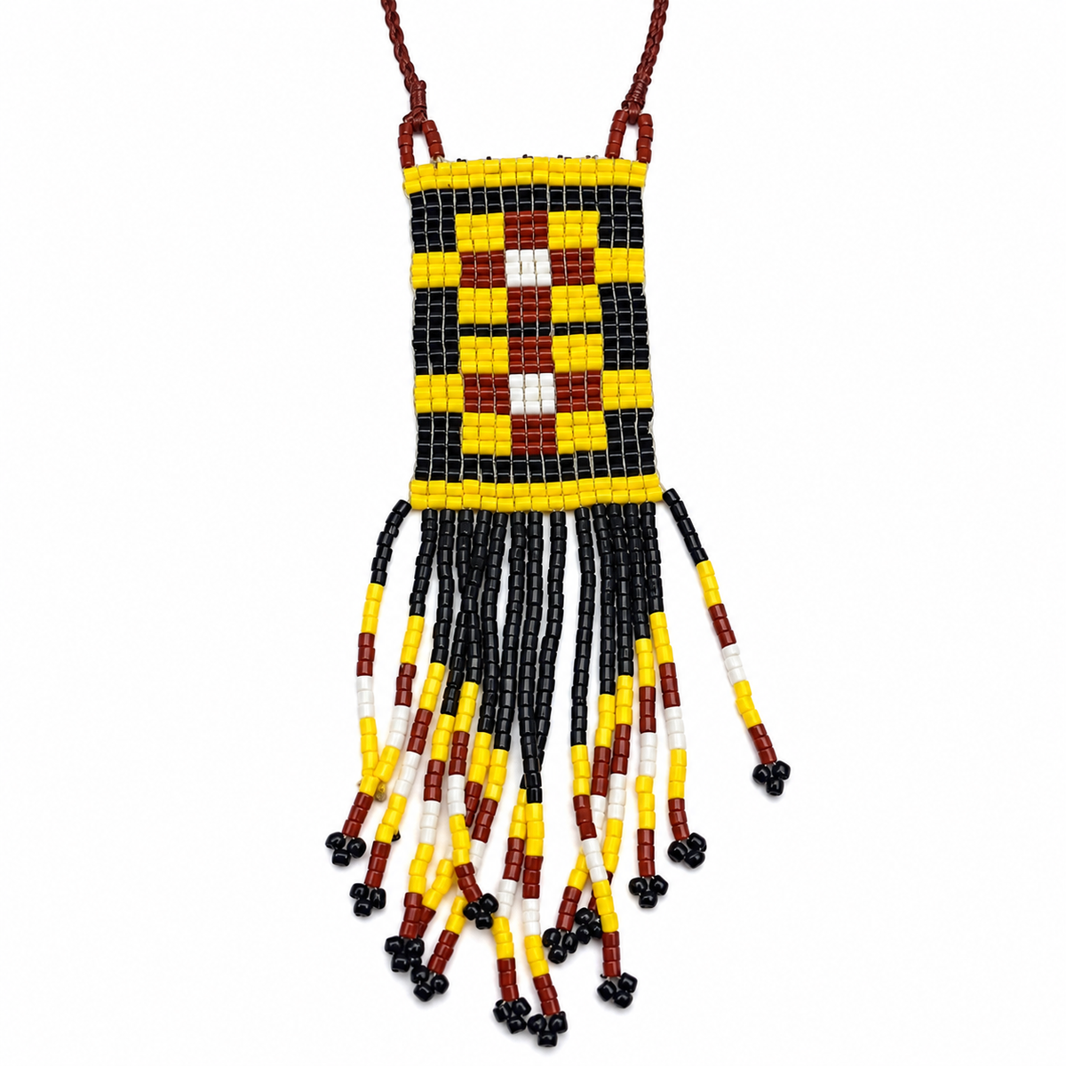 Long Beaded Fringe Necklace for Women