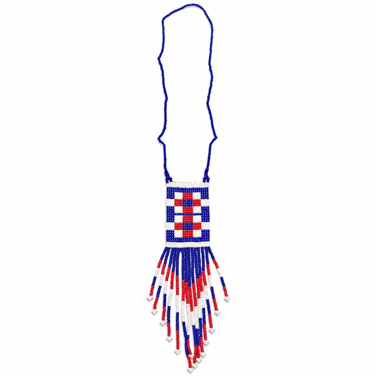 Long Beaded Fringe Necklace for Women