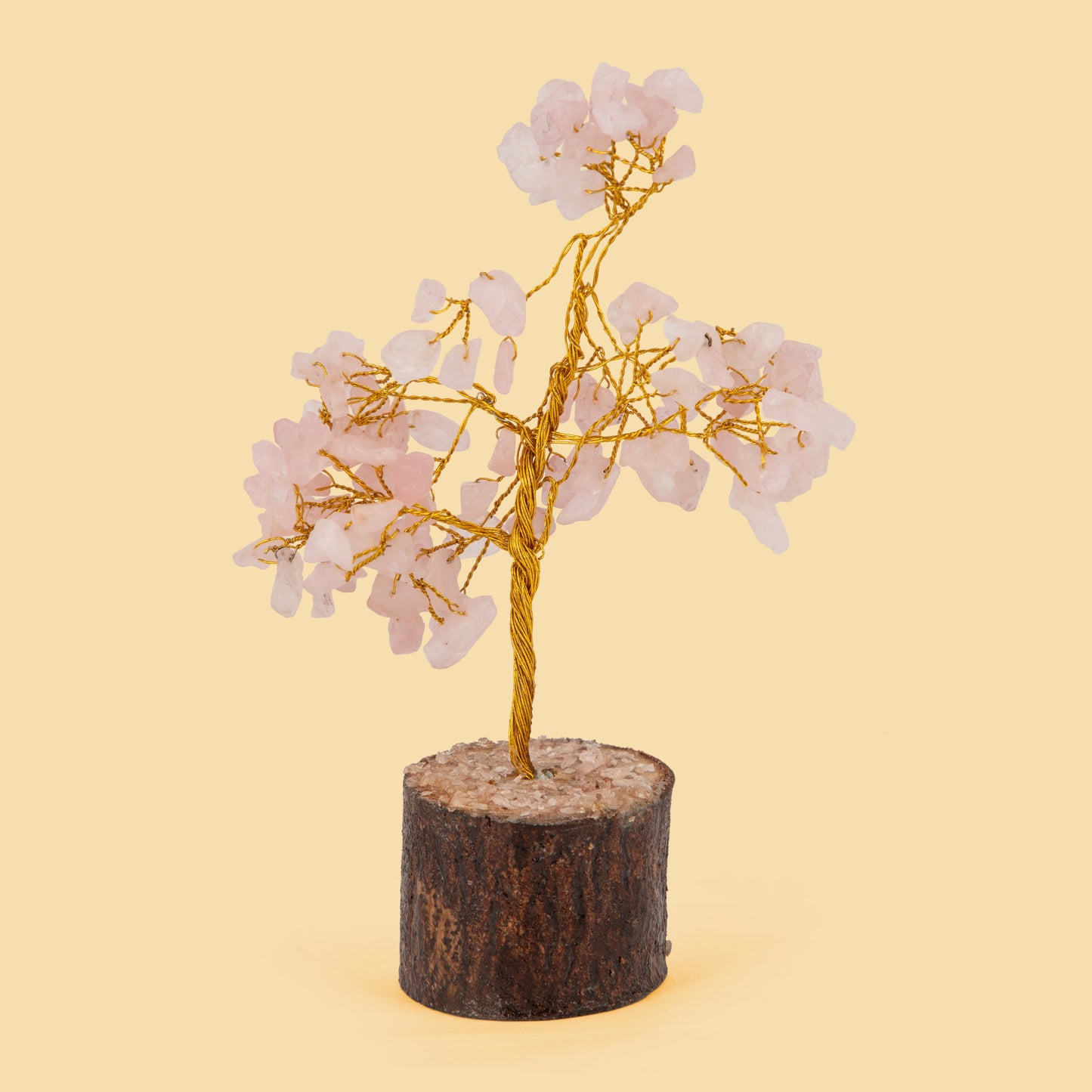 Love Attraction Rose Quartz Natural Stone Tree