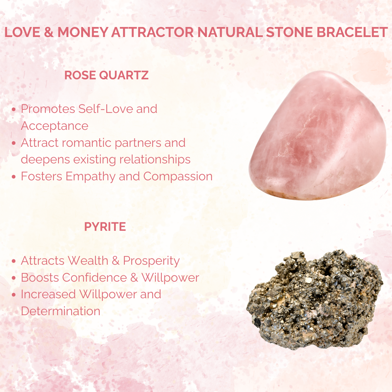Love & Money Attractor Natural Stone Bracelet