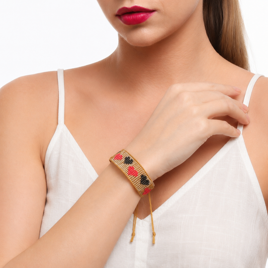 LoveLink Hearts Beaded Bracelet