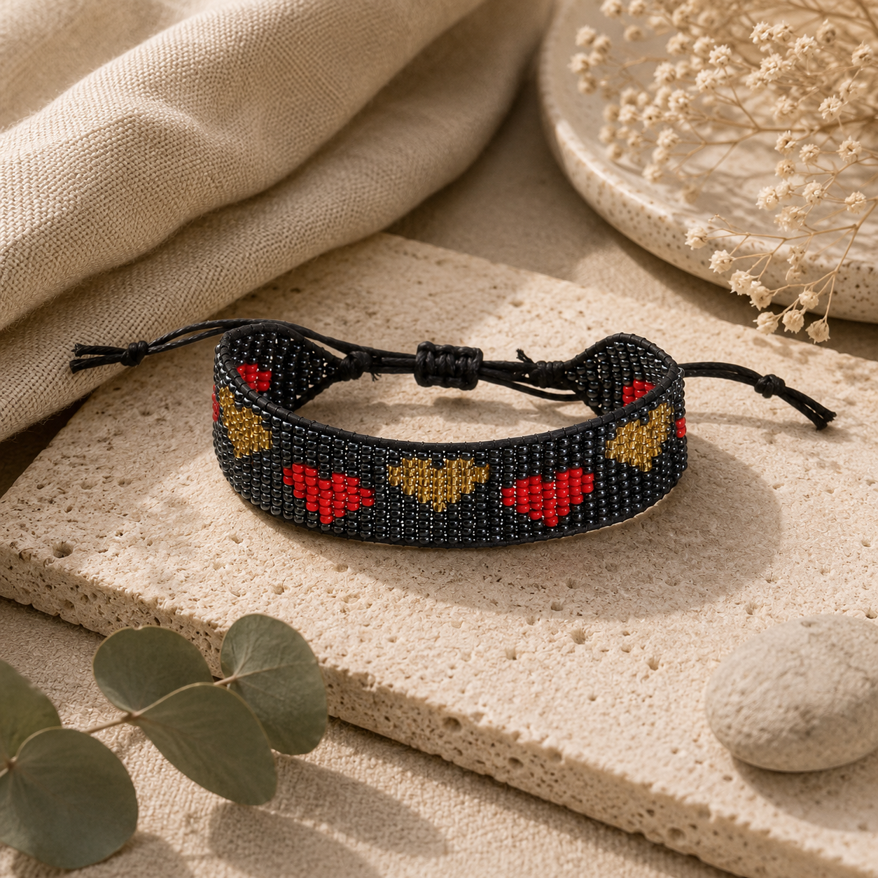 LoveLink Hearts Beaded Bracelet