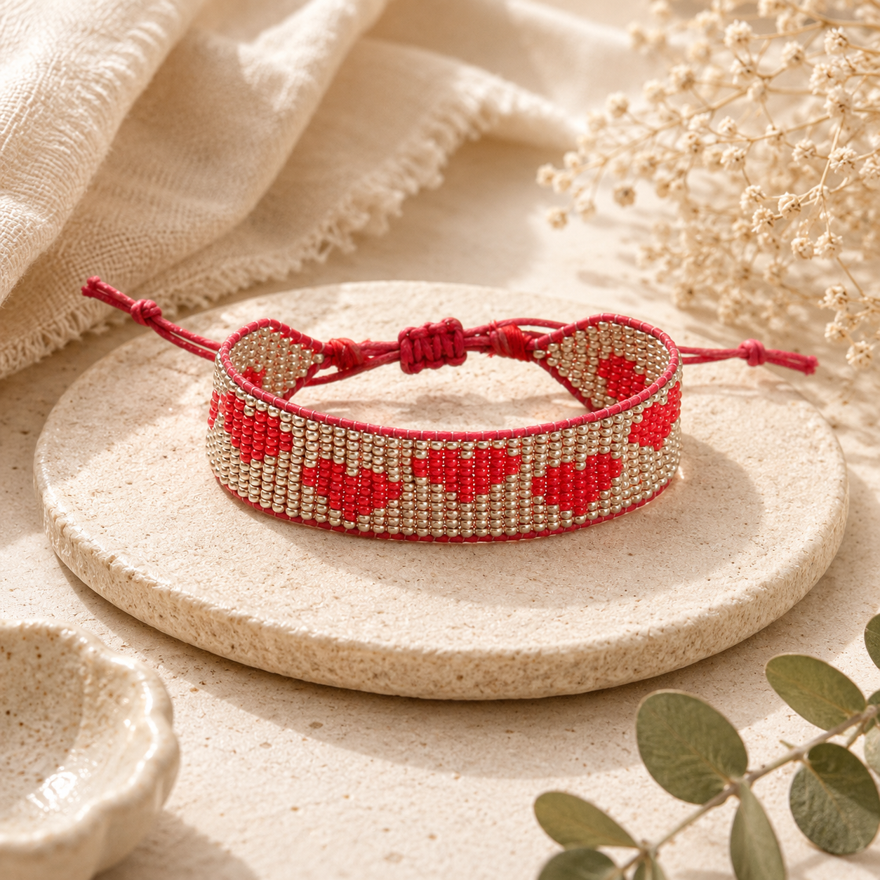 LoveLink Hearts Beaded Bracelet