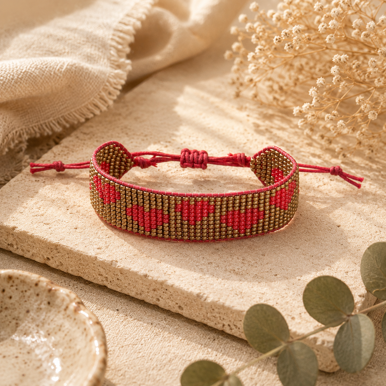 LoveLink Hearts Beaded Bracelet