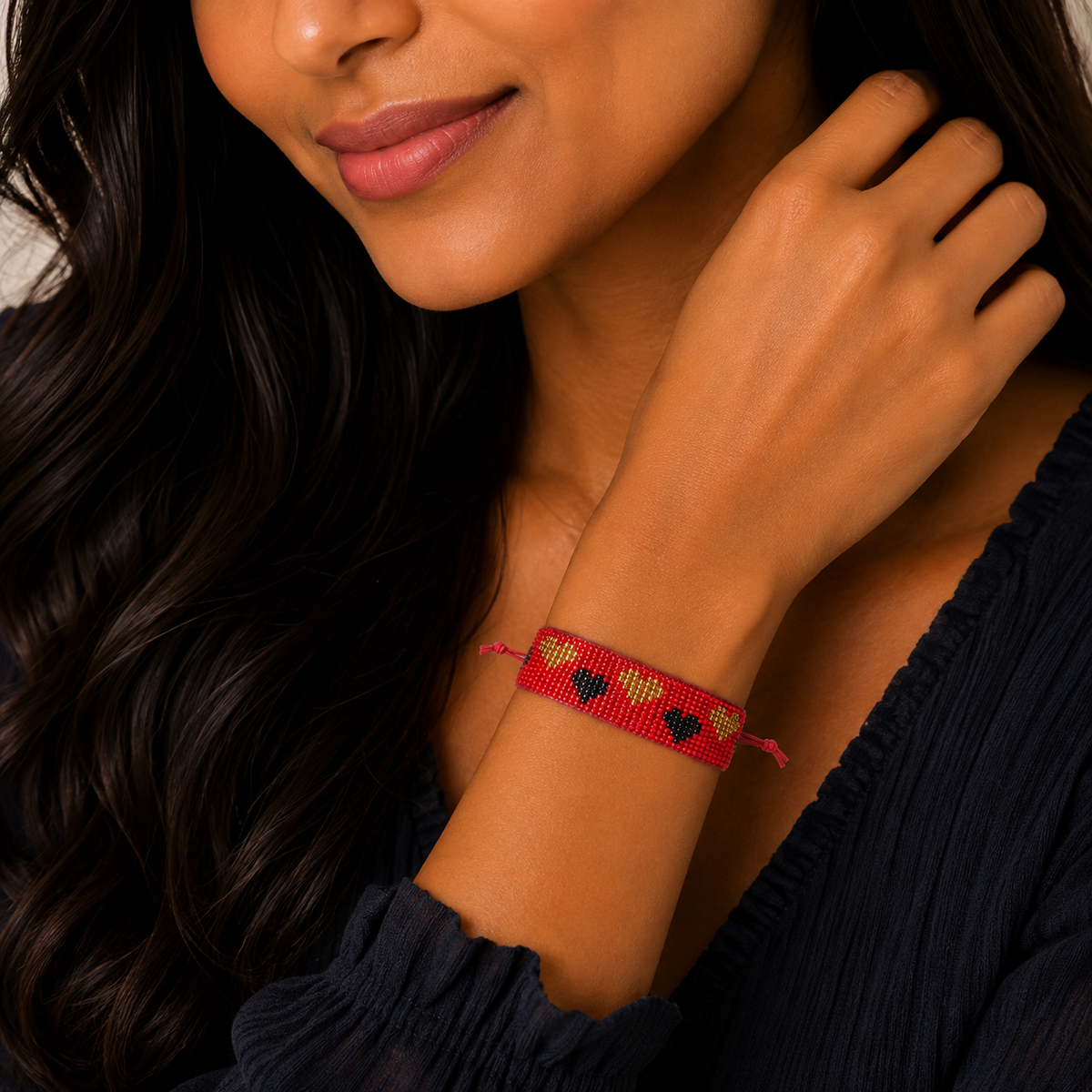 LoveLink Hearts Beaded Bracelet