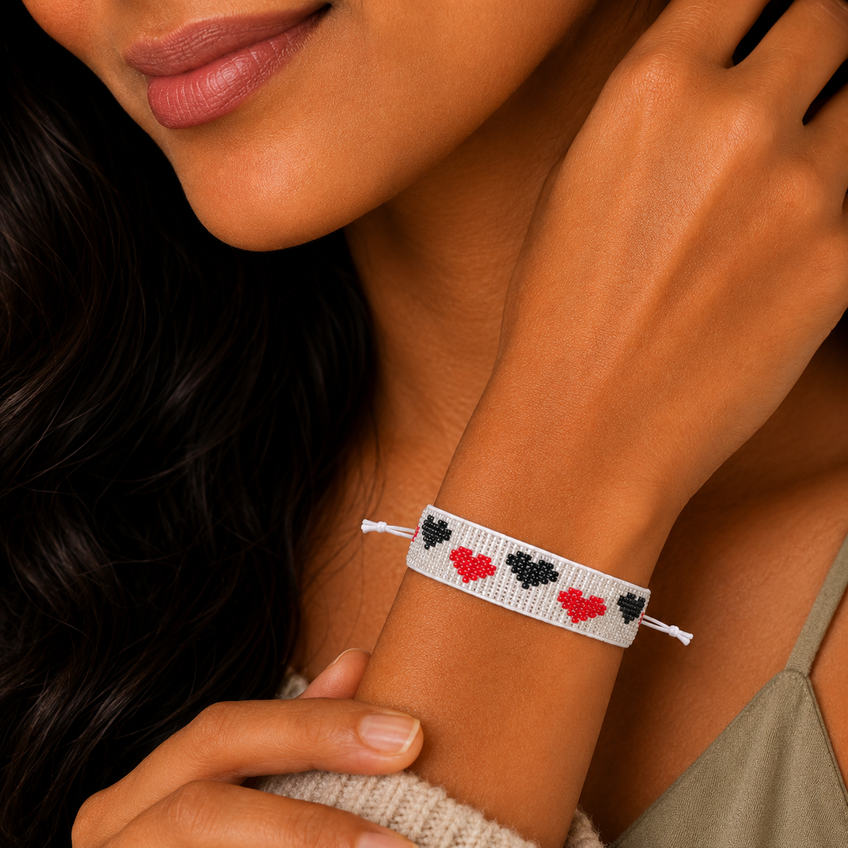 LoveLink Hearts Beaded Bracelet
