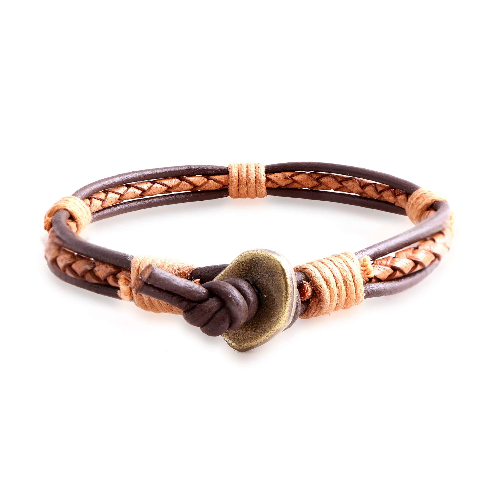 Malaga Braided Leather Bracelet for Men