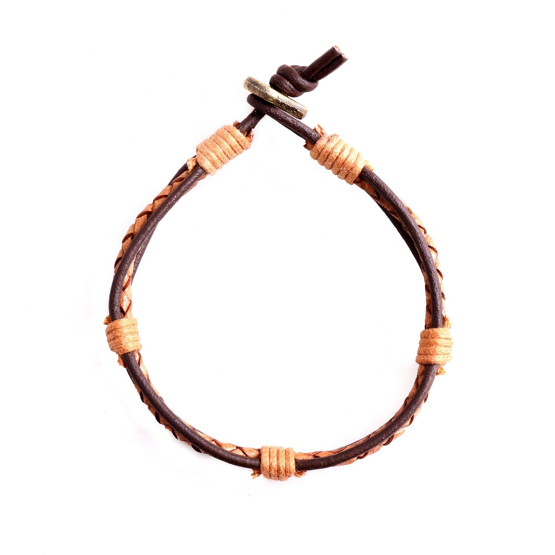 Malaga Braided Leather Bracelet for Men