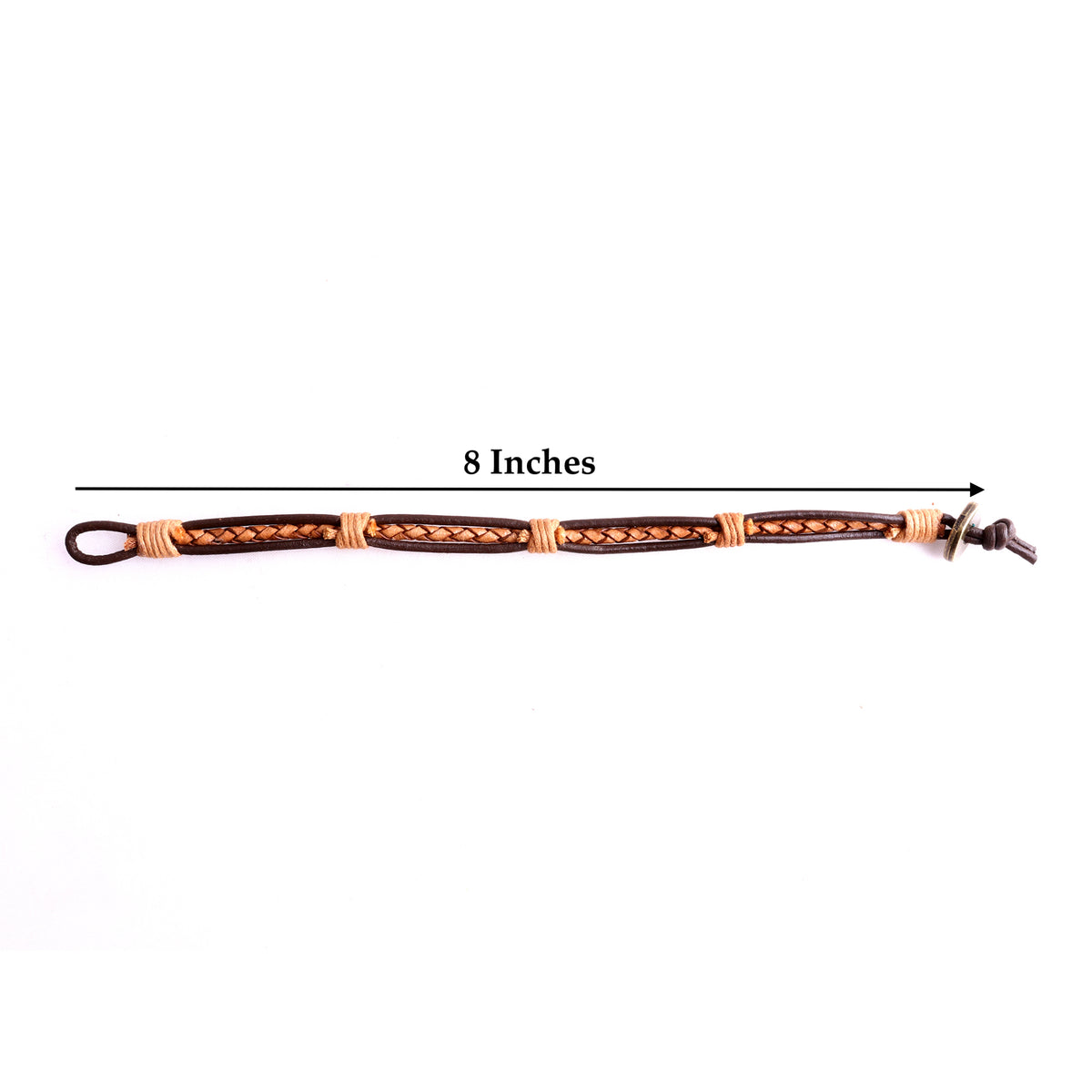 Malaga Men’s Braided Leather Bracelet