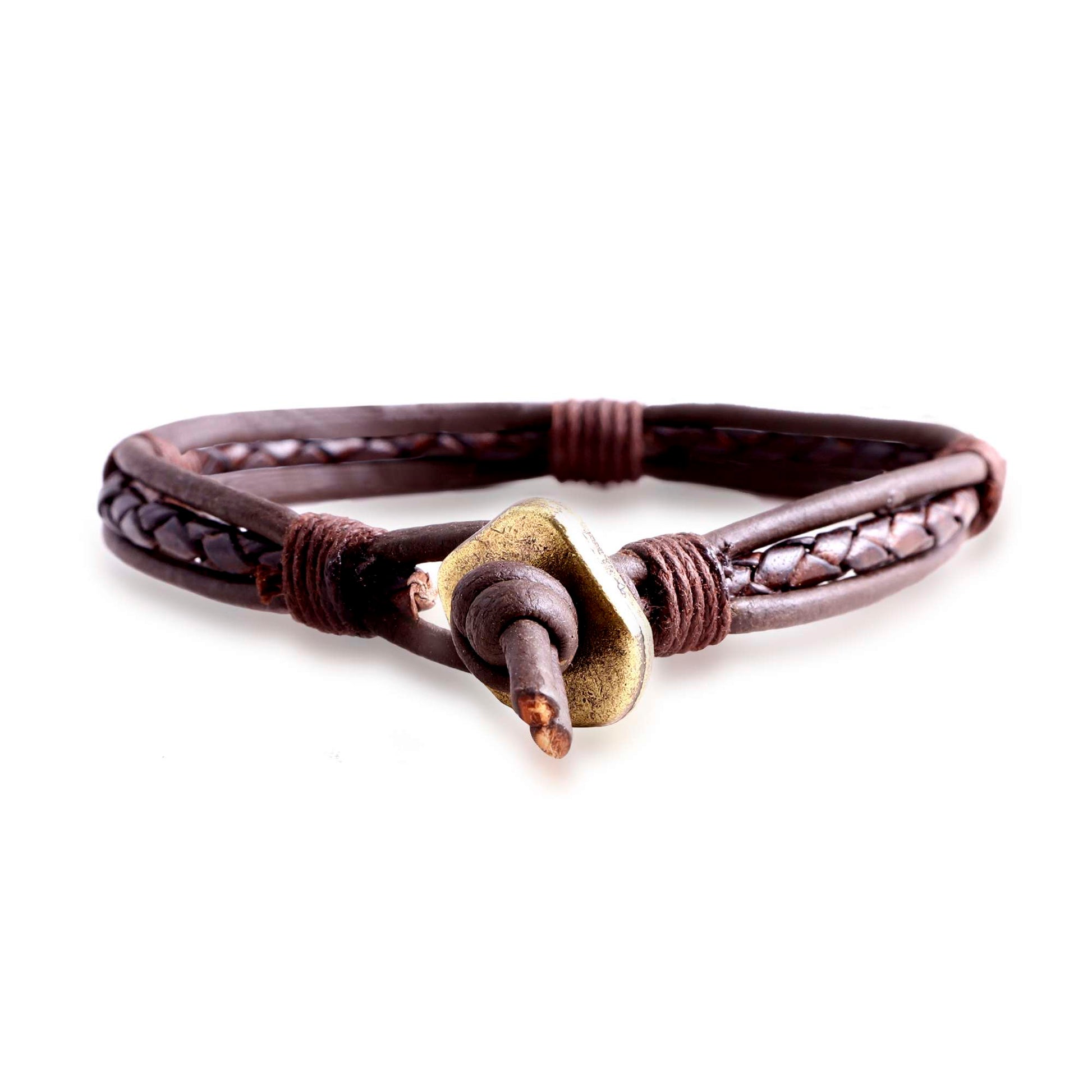 Marbella Braided Leather Bracelet for Men