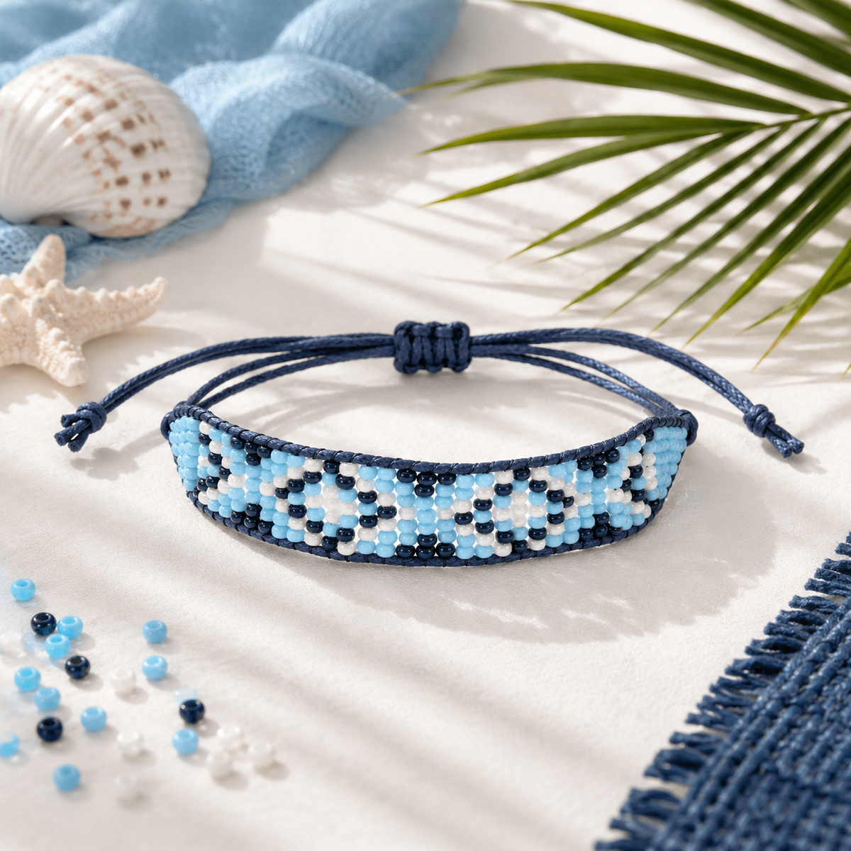 Mayan Pattern Beaded Bracelet