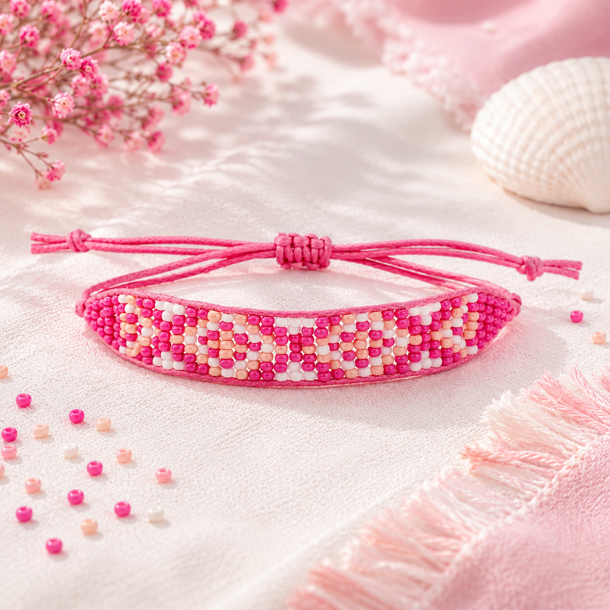 Mayan Pattern Beaded Bracelet