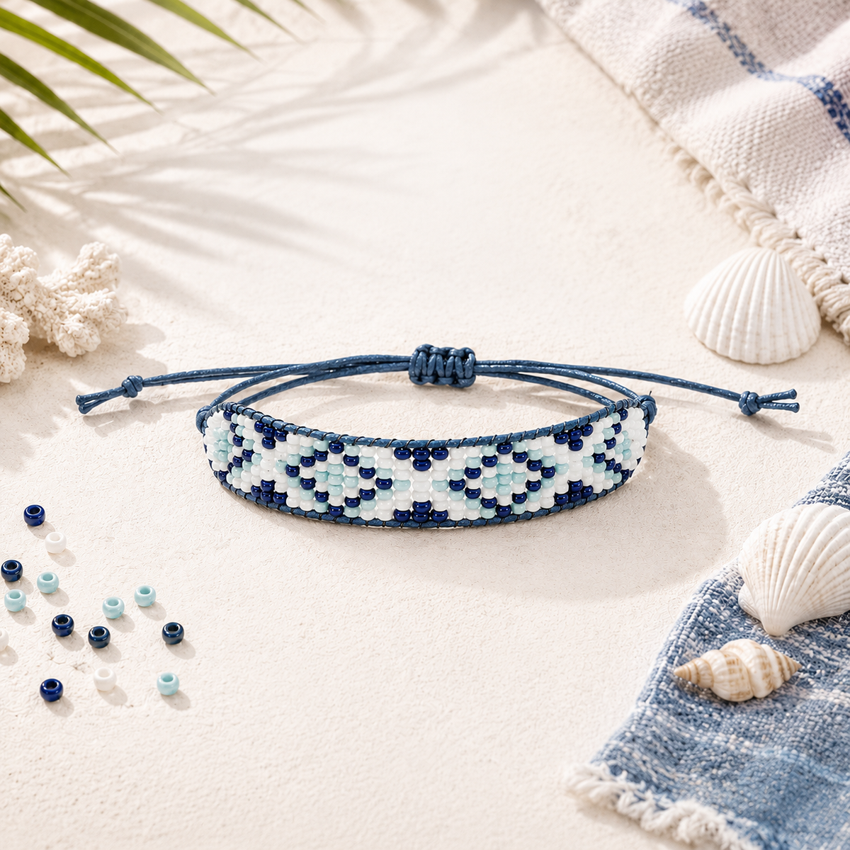 Mayan Pattern Beaded Bracelet